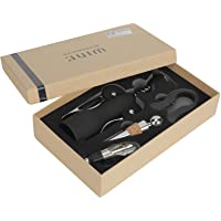Kit de accesorios para vino- sacacorchos de acero inoxidable- juego de 4 tapones para abridor de botellas de vino- caja…